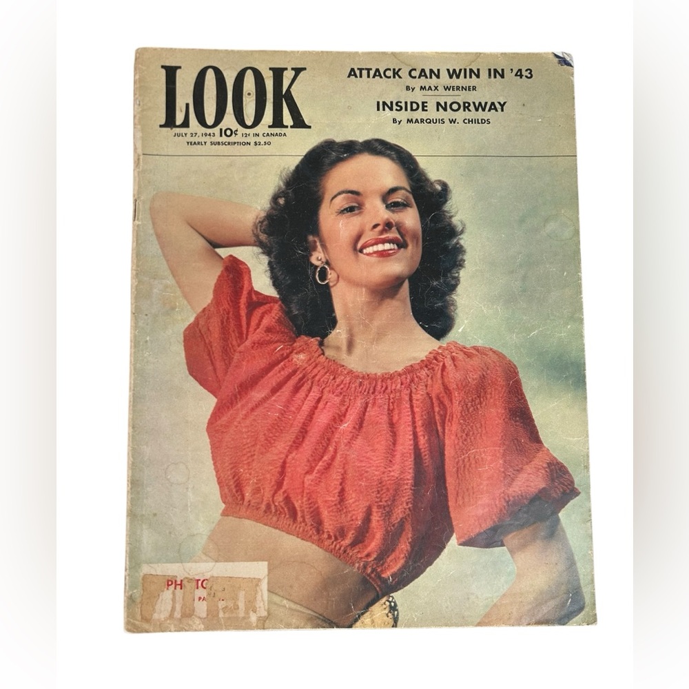 Look Magazine July 27 1943 WWII Nelson Rockefeller Berry Hutton Betty Bruce